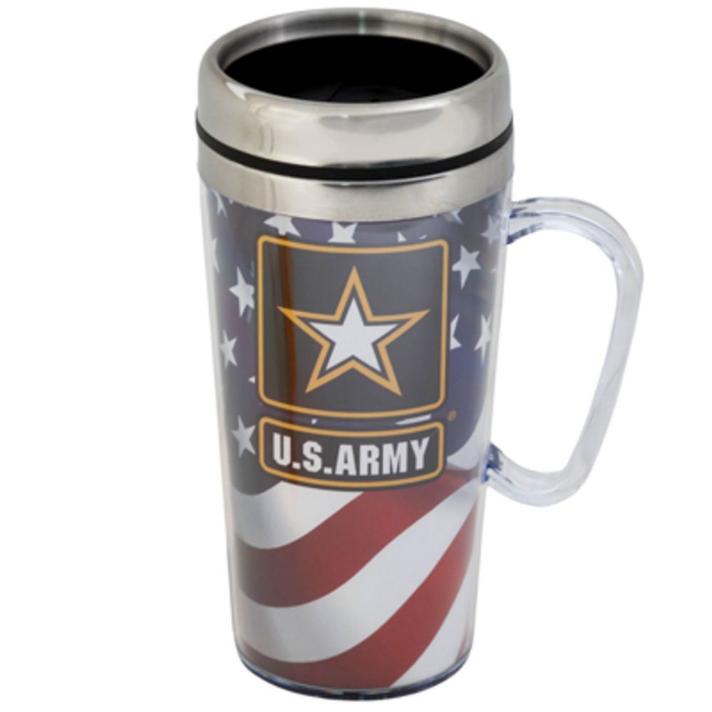 20 pieces of Travel Mug 14oz Acrylic Outside Stainless Steel Inside U.s Army