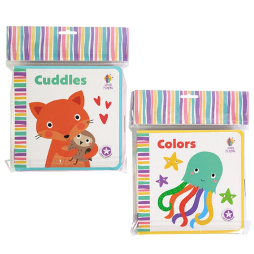 24 pieces of Early Learning Soft Book Animals 2 Assorted Cuddles, Colors