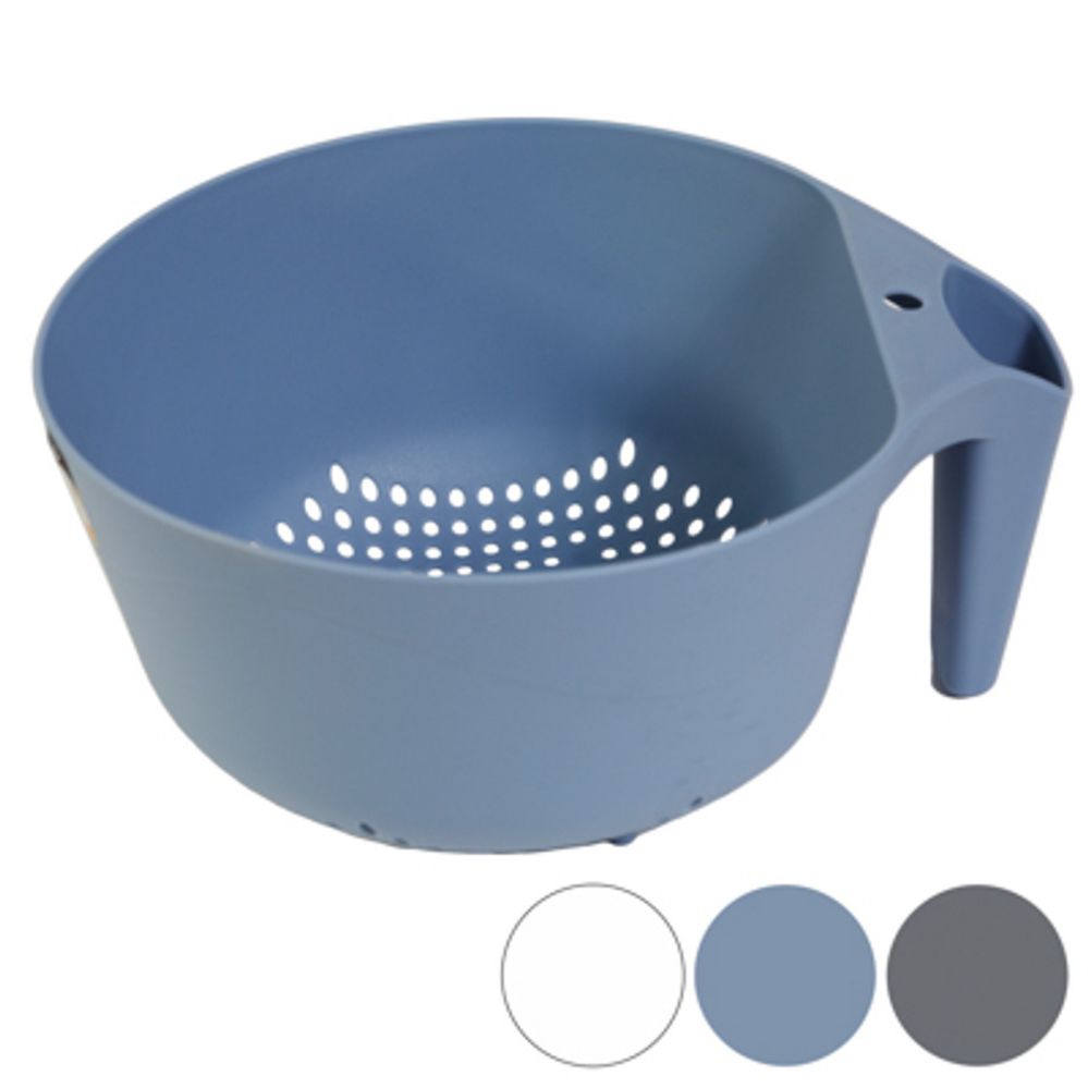 24 Pieces of Colander With Handle 3 Assorted Colors