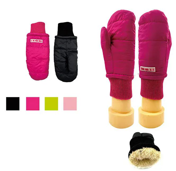 24 Pairs of Unisex Kids Heavy Duty Winter Mittens In Assorted Characters