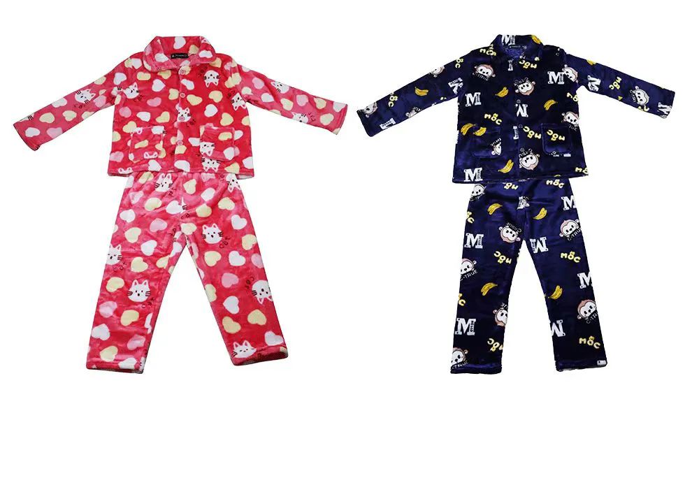 48 Pieces of Kids Fleece Pajama Set