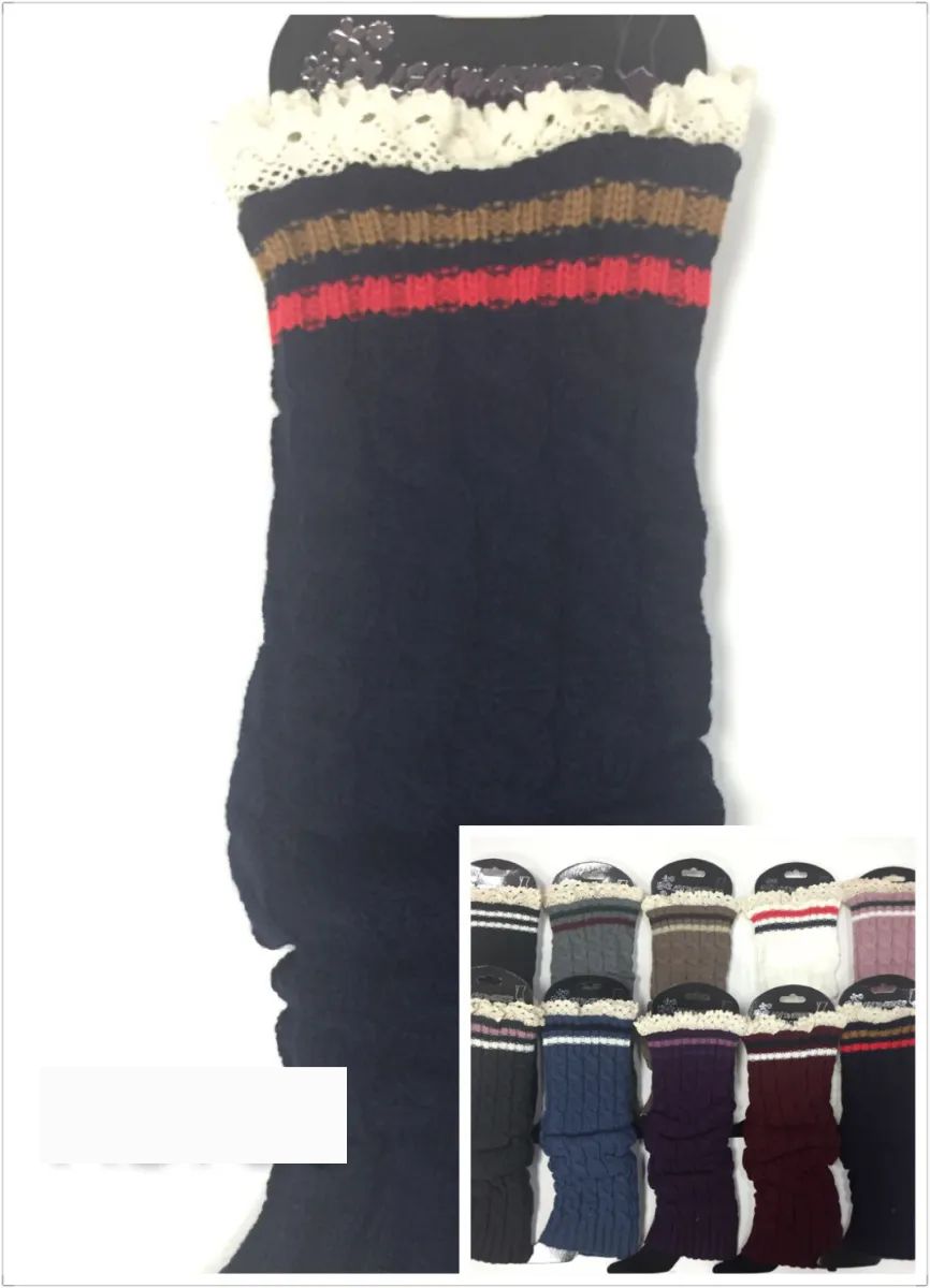 24 Pieces of Women Assorted Color Leg Warmers