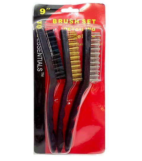 12 Sets of 3 Piece Wire Brush Set