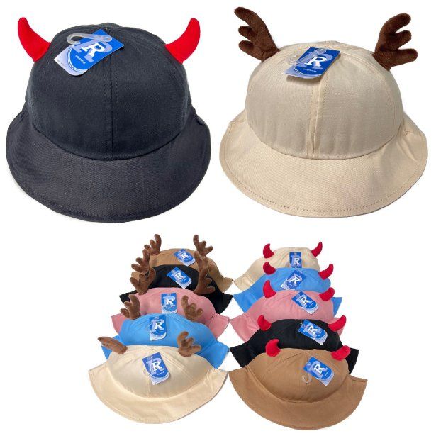 24 Pieces of Bucket Hat With Antlers/horns