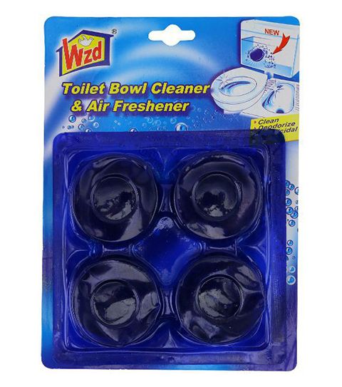 72 Pieces of 4pc Blue Toilet Bowl Cleaner