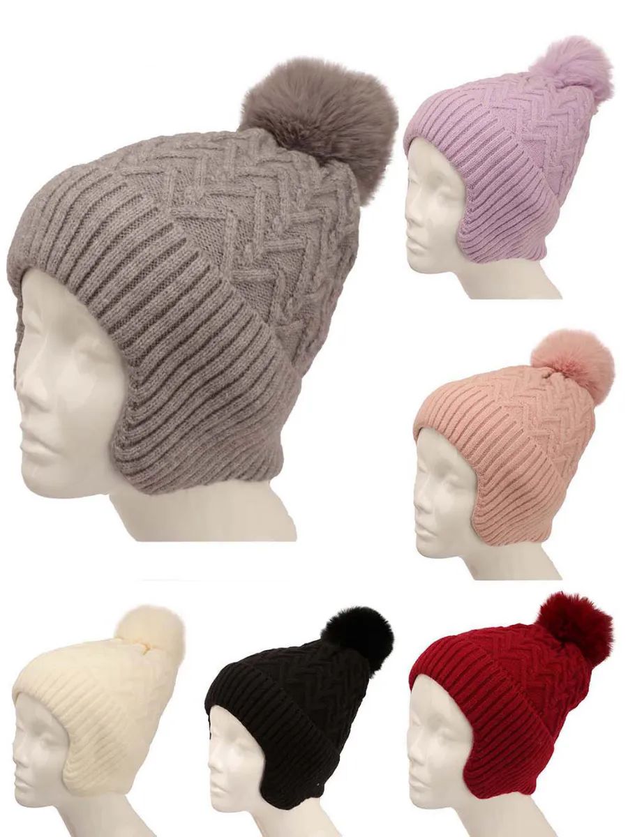 48 Pieces of Woman Fleeced Lined Beanie