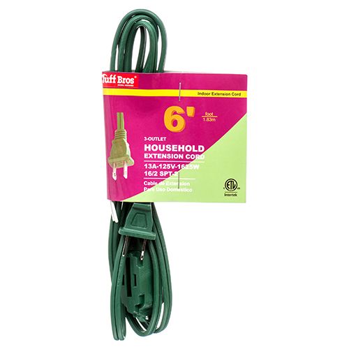 50 Pieces of 6ft Indoor Extension Cord