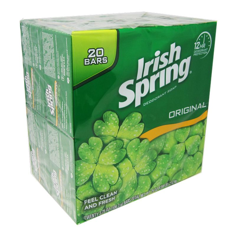 4 Pieces of 20pk Irish Spring Bar Soap