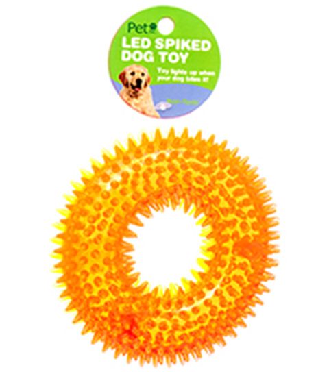24 Pieces of Led Spiked Dog Toy