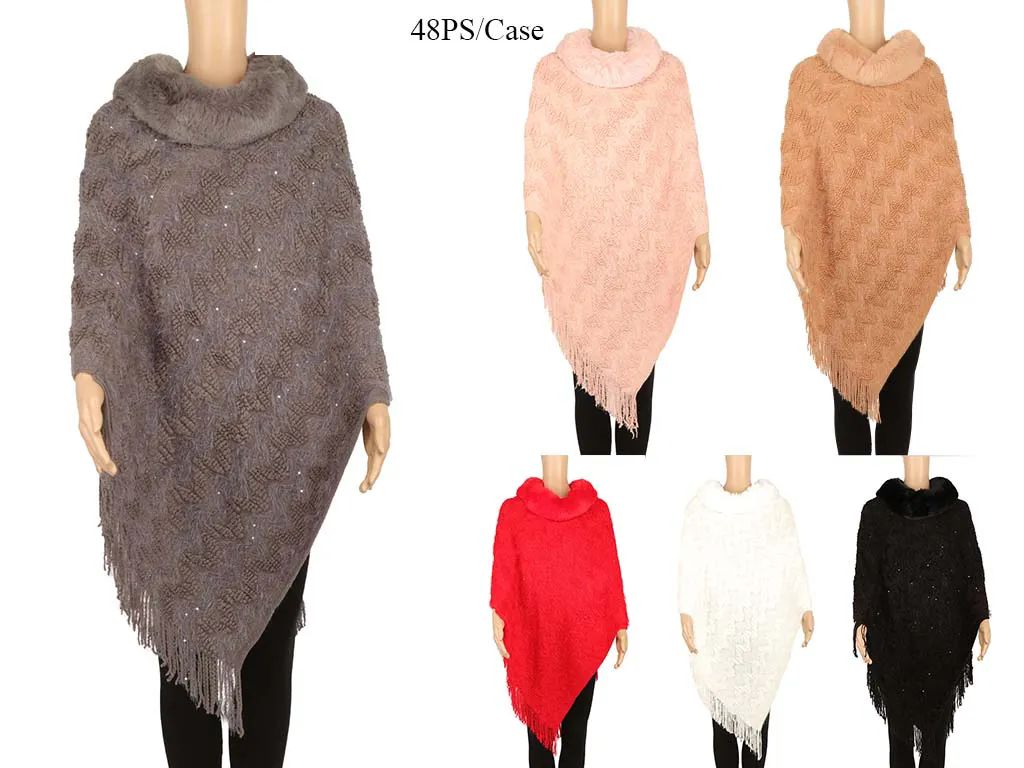 48 Pieces of Woman Poncho Scarf
