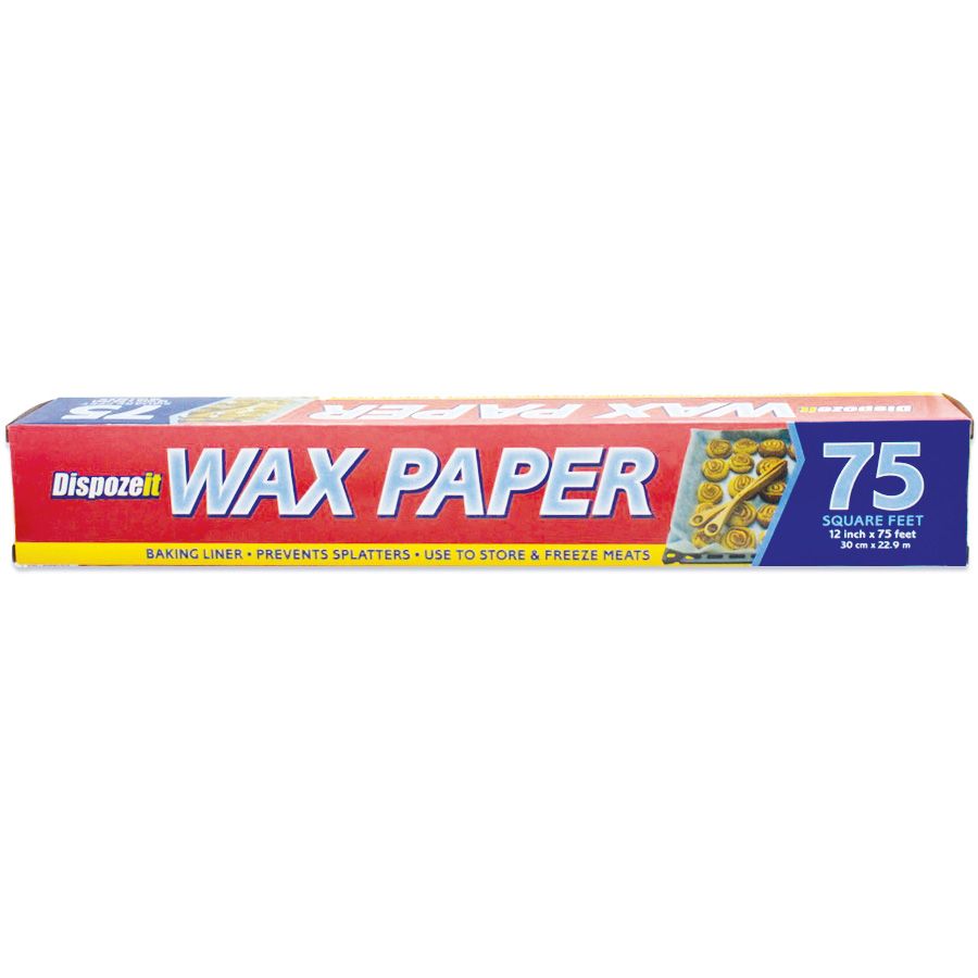 24 Wholesale Dispozeit Wax Paper 75sq.ft 3cmx22.8m Regular - at 