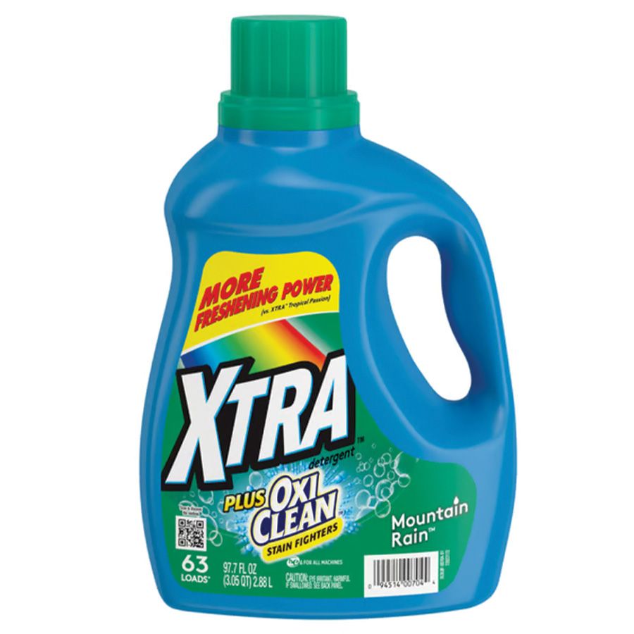 4 pieces of Xtra Liquid Detergent 97.7 Oz Mountain Rain
