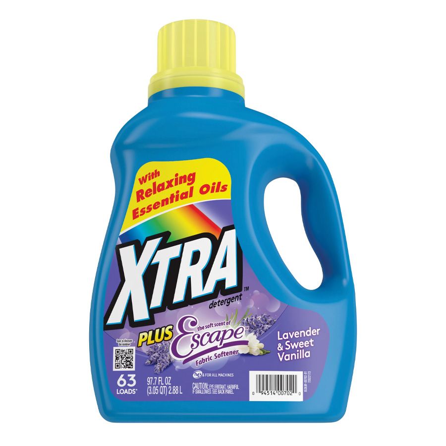 4 pieces of Xtra Liquid Detergent 97.7 Oz Scent Of Escape