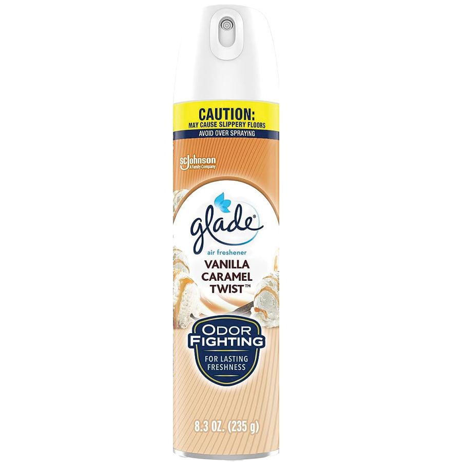 6 pieces of Glade Air Freshener Spray 8.3 Oz  Vanilla Caramel Twist