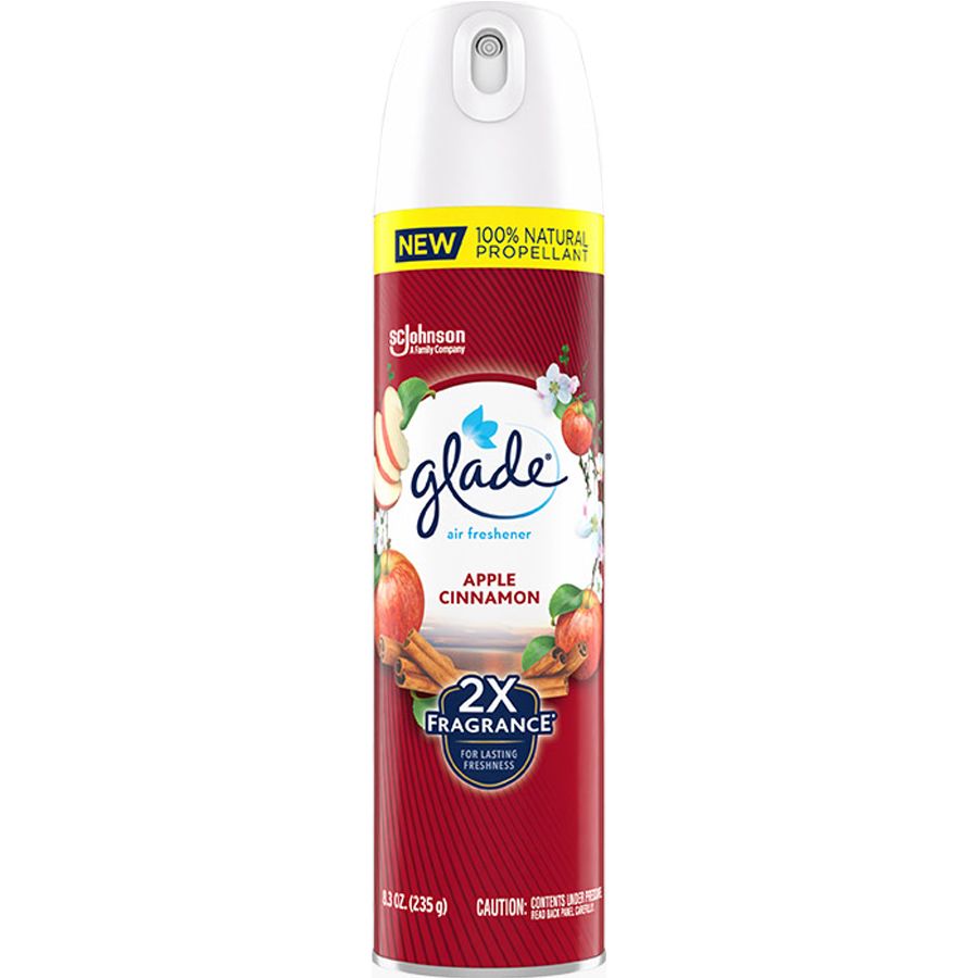 6 pieces of Glade Air Freshener Spray 8.3 Oz Apple Cinnamon