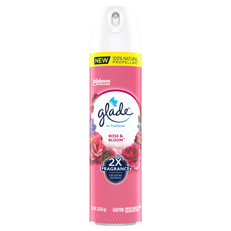 6 pieces Glade Air Freshener Spray 8.3 Oz Rose & Bloom Air Fresheners