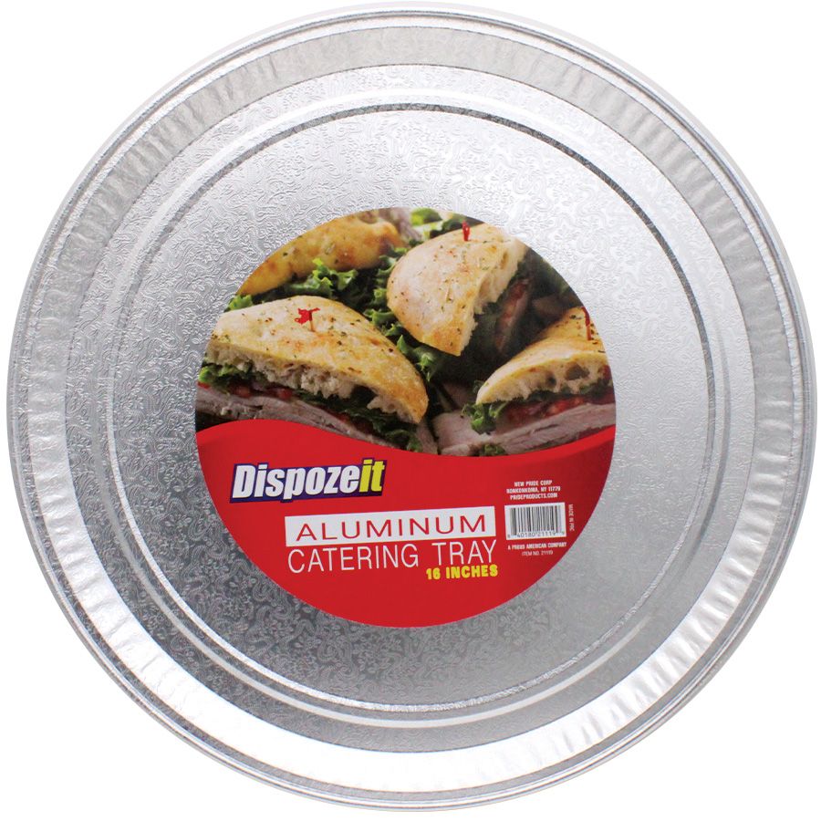 48 pieces of Dispozeit Foil Catering Tray 16 In Round