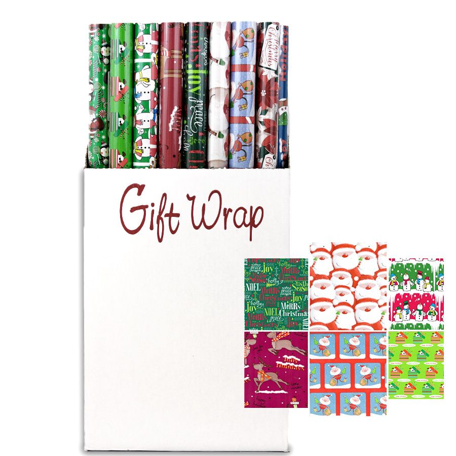 66 pieces of Christmas Gift Wrap 40 Sqft 40 X12in Assorted Style #2