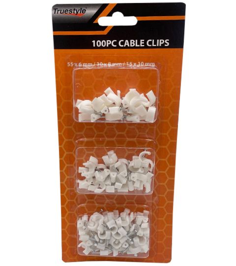 24 Pieces of 100pc Cable Clips