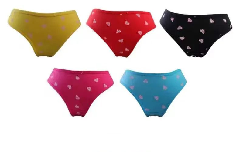 60 Pieces of Women's Heart Design Underwear Assorted Colors And Sizes