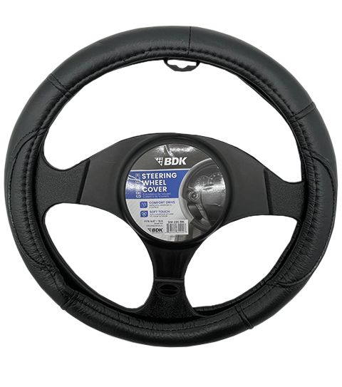 12 Pieces of Steering Wheel Cover Performance Grip Black