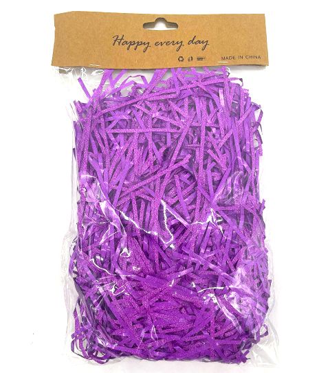 72 Pieces of Shreds Paper Glitter Purple 25 Grams