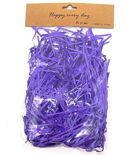 72 Pieces of Shreds Paper Glitter Purple 25 Grams