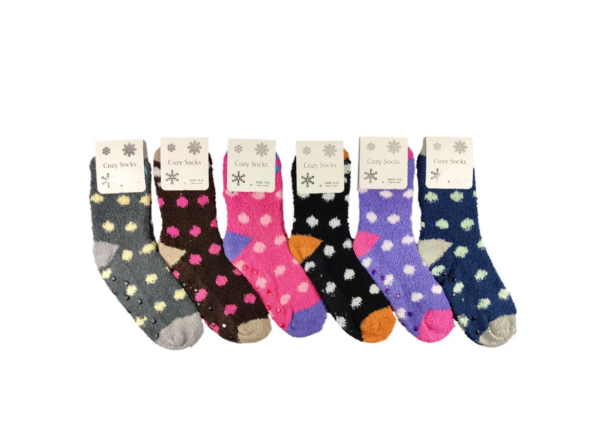 24 Pairs Yacht & Smith Women's Diabetic Cotton Assorted Pastel Colors Non  Slip Socks, Size 9-11 - Womens Slipper Sock - at 