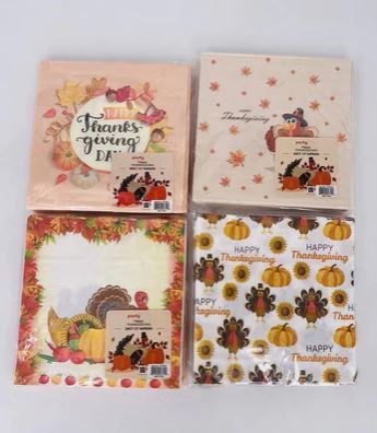 48 Pieces of Thanksgiving Paper Napkins
