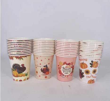 48 Pieces of Thanksgiving Paper Cups