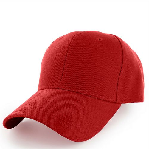 12 Pieces Plain Red Baseball Caps - Baseball Caps & Snap Backs