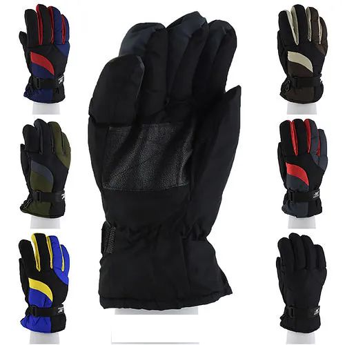 12 Pieces of Men's Winter Ski Gloves Fur Lining