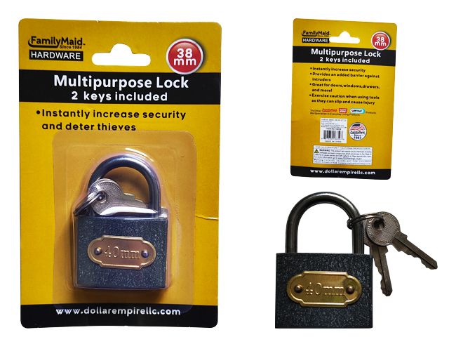 12 Pieces of 38mm Multipurpose Lock