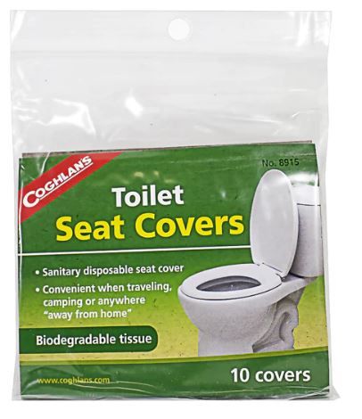 10 Pieces of Coghlan's Toilet Seat Covers - Pack Of 10