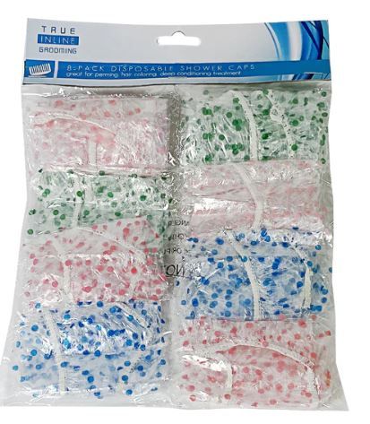 72 Pieces of Disposable Printed Shower Cap - 8 Ct.