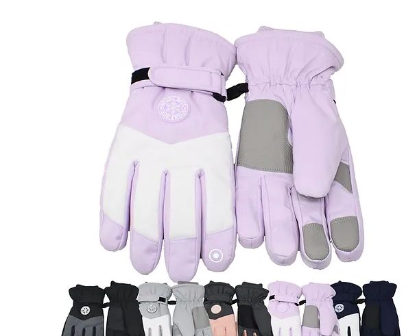 12 Pieces of Women's Winter Gloves Heavy Duty Adjustable Strap