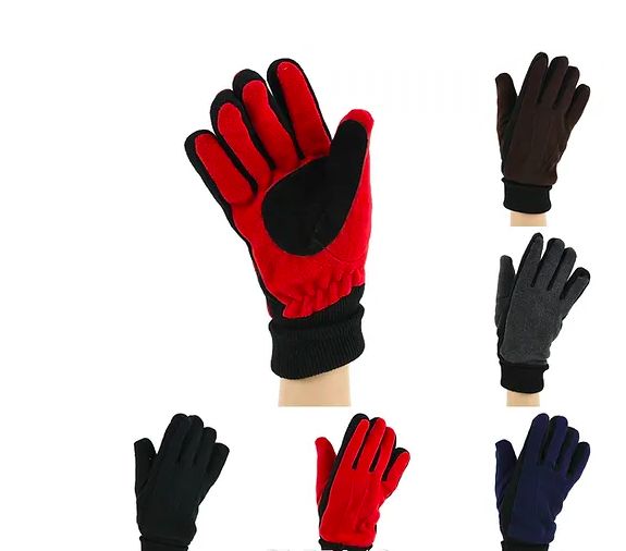 12 Pieces of Women's Winter Gloves Fleece Gloves