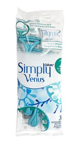 4 Pieces of Simply Venus Disposable Razors - Pack Of 3