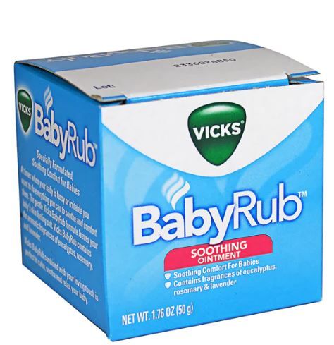 6 Pieces of Vicks Baby Rub NoN-Medicated Soothing Chest Rub Ointment - 1.76 oz