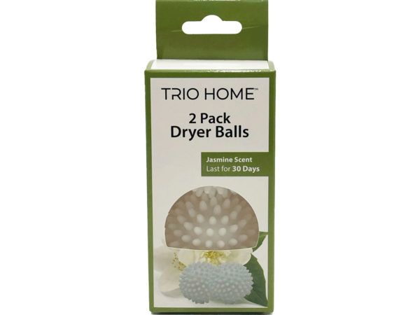 36 pieces of Trio Home Two Pack Dryer Balls With Jasmine Scent