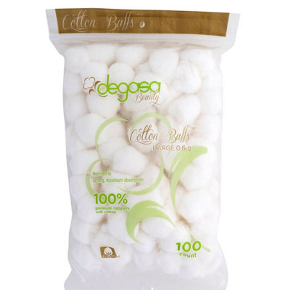 24 pieces of Cotton Balls 100ct 100% Cottonpeggable & Resealable Poly Bag