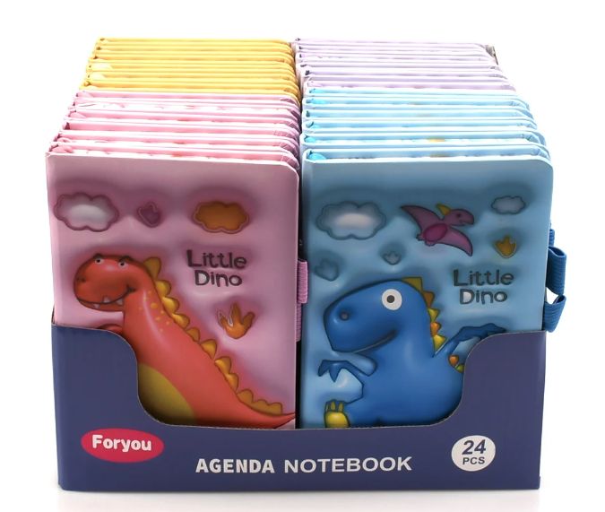 24 Pieces of Little Dino Printed Agenda Notebook