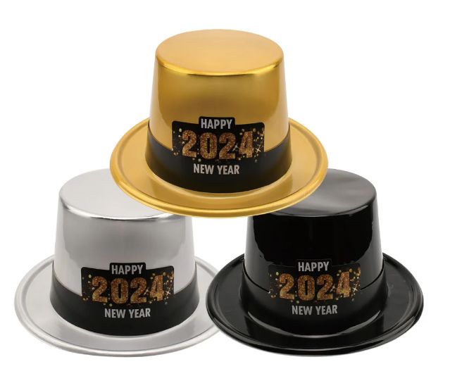 72 Pieces "2024" New Year Hat - New Years