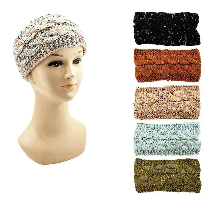 24 Pairs Womens Knit Headband - Headbands
