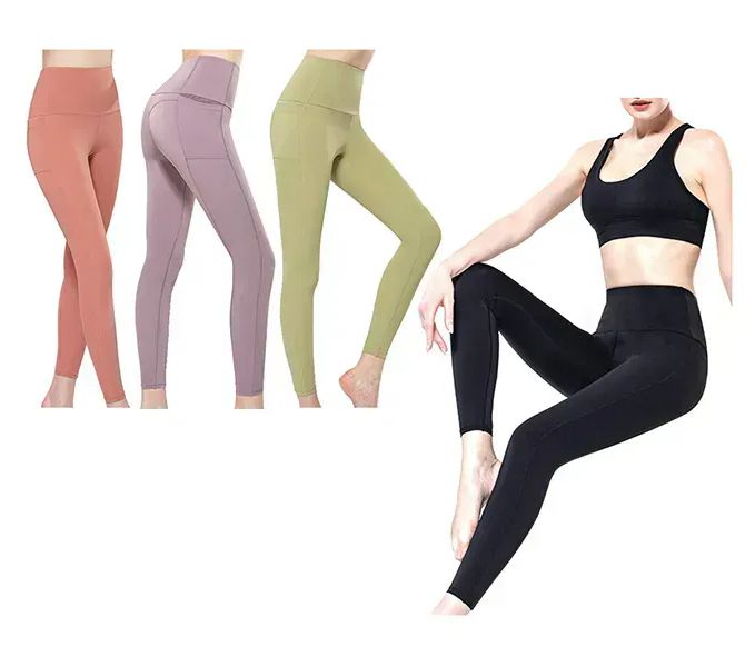36 Pairs of Womens Assorted Yoga Pants With Pockets