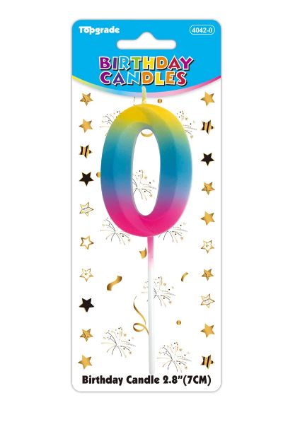 24 Pieces of #0 Glow In The Dark Birthday Candle