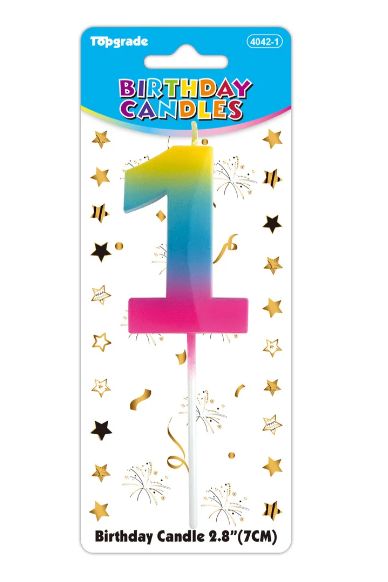 24 Wholesale #1 Glow In The Dark Birthday Candle