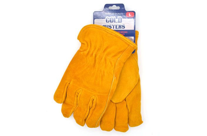 12 Wholesale Leather Work Gloves With Pile Lining (large)