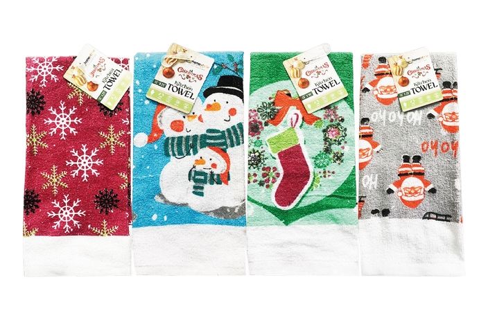 12 Pieces Christmas Kitchen Towel (15" X 25") - Kitchen Towels