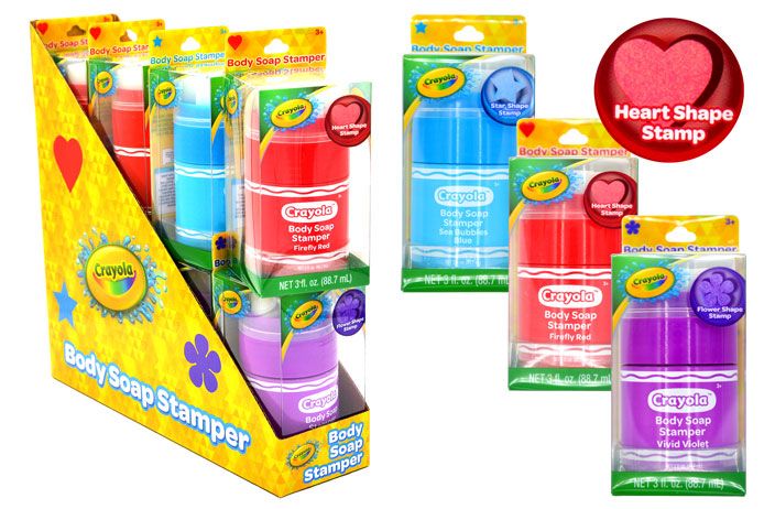 8 Wholesale Crayola Body Soap Stamper (3 Oz.)
